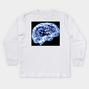 Brain, neural network (F003/4065) Kids Long Sleeve T-Shirt